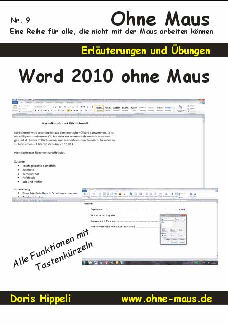 Word 2010 ohne Maus